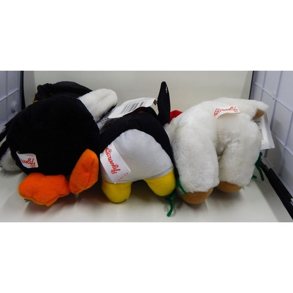 Fun World Christmas Penguin and Bear Plush Lot of 3 MerryBrite Stuffed Animals - Picture 6 of 9